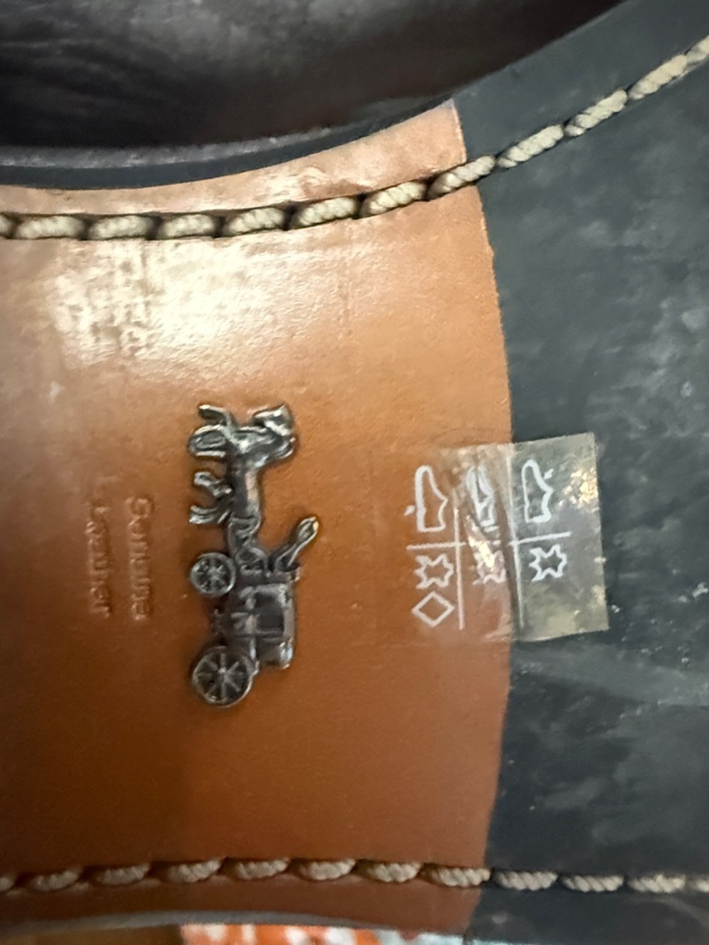 Coach Metallic Silver Leather Chelsea Ankle Boots - Picture 3 of 3